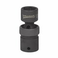 Williams Socket, 2 3/4 Inch OAL, Universal Impact, 15 MM Size JHW37815